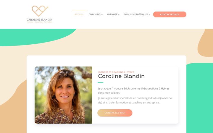 Screenshot of carolineblandin.com