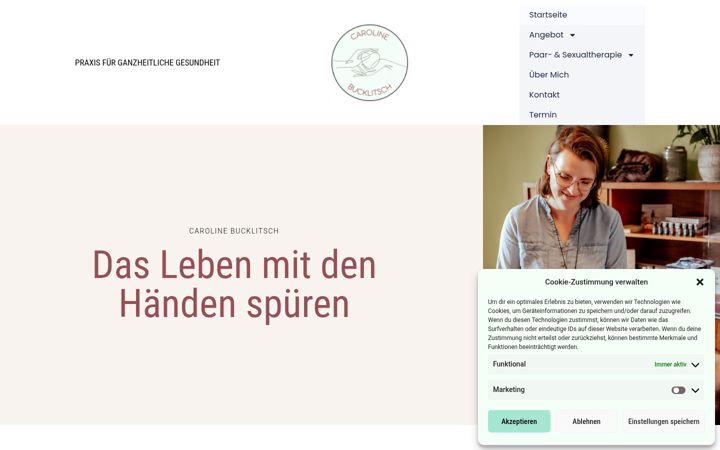 Screenshot of carolinebucklitsch.de