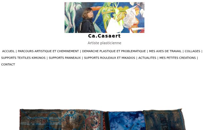 Screenshot of carolinecasaert.com