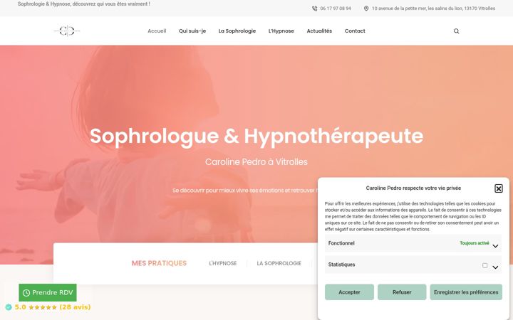 Screenshot of carolinedevriese.com