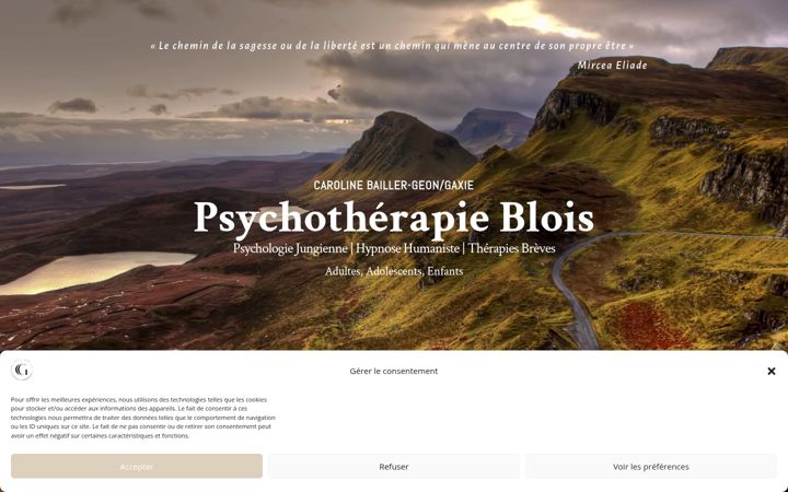 Screenshot of carolinegaxie.fr