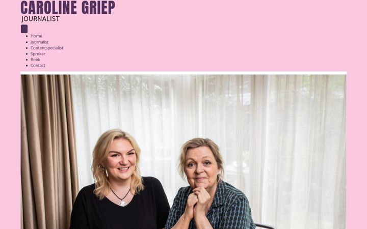 Snimka zaslona za carolinegriep.nl