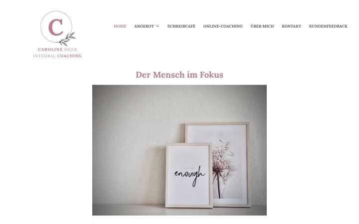 Screenshot of carolineheeb.ch