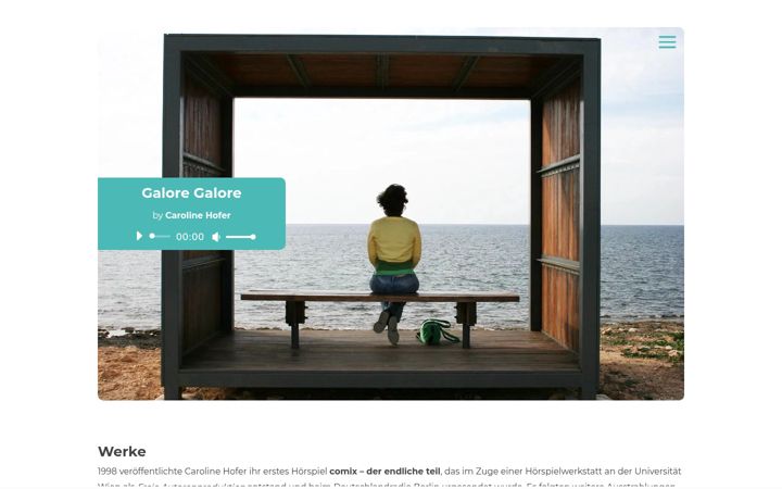 Screenshot of carolinehofer.com