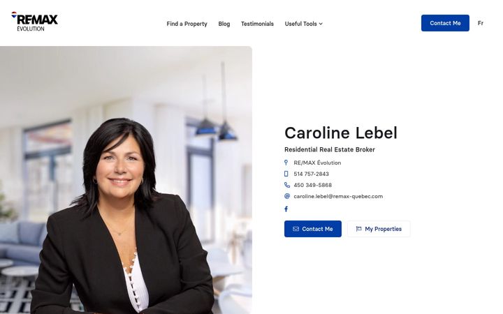 Screenshot of carolinelebel.com
