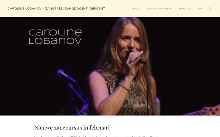 Snimka zaslona za carolinelobanov.nl