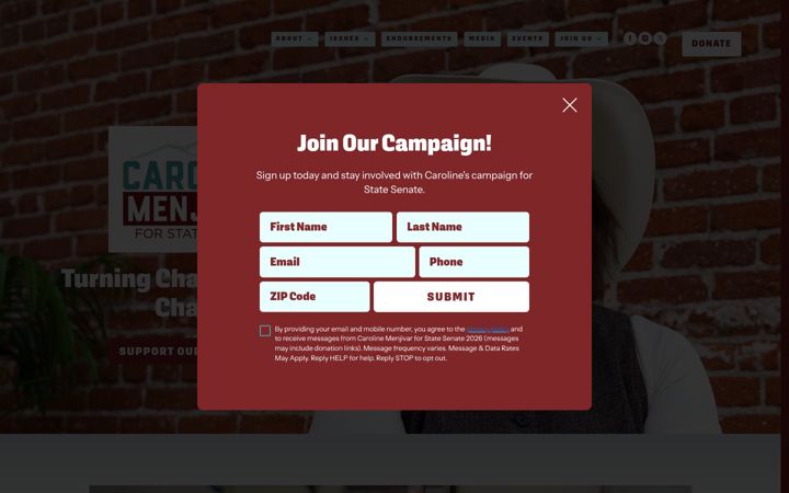 Screenshot of carolinemenjivar.com