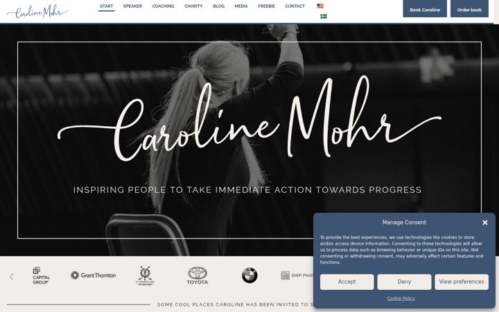 Screenshot of carolinemohr.eu