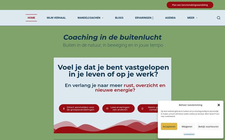 Snimka zaslona za carolinepintercoaching.nl