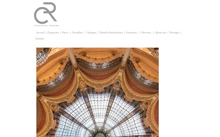 Screenshot of carolinerichard.fr