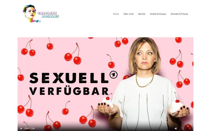 Screenshot of carolinerosales.de