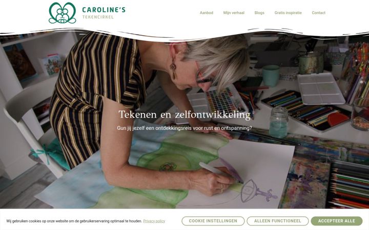 Snimka zaslona za carolinestekencirkel.nl