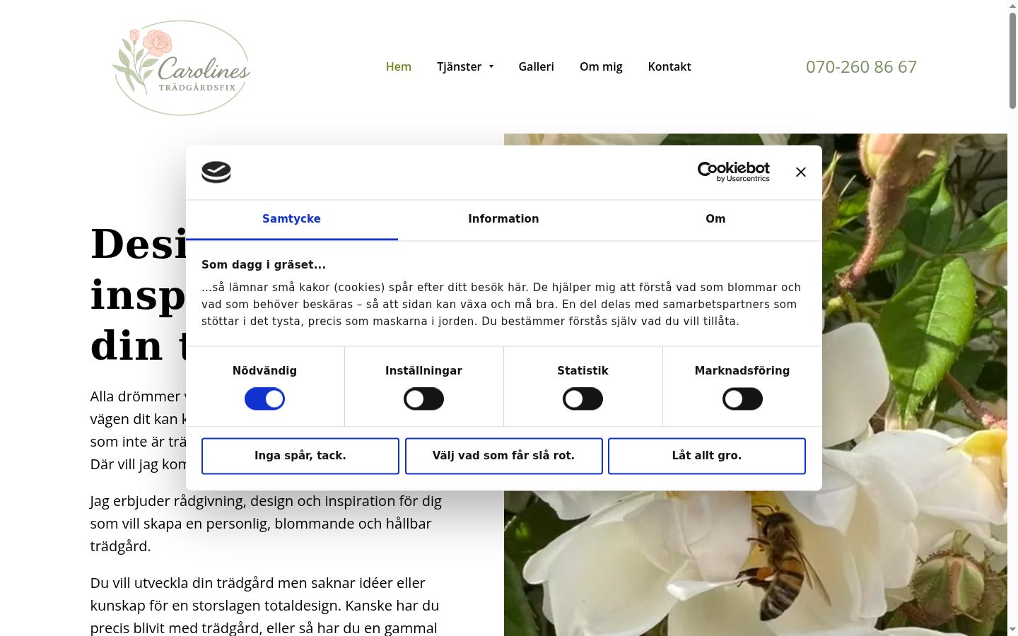 Screenshot tal-banner tal-kunsens muri qabel kwalunkwe interazzjoni