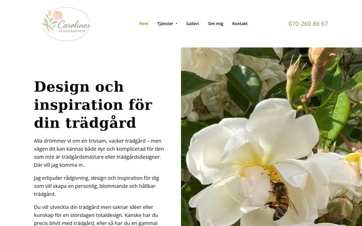 Screenshot of carolinestradgardsfix.se