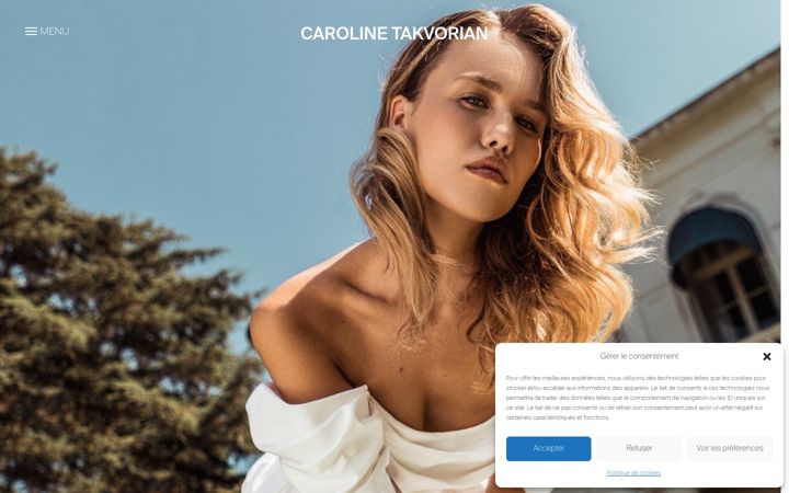 Screenshot του carolinetakvorian.fr