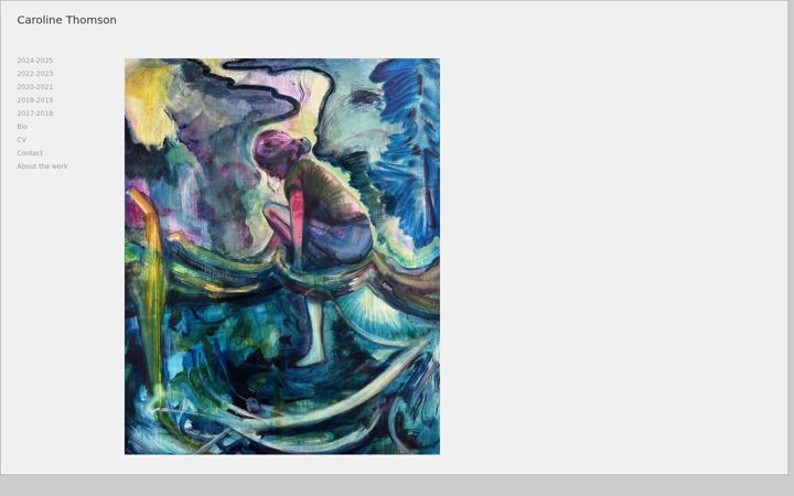 Screenshot of carolinethomson.com