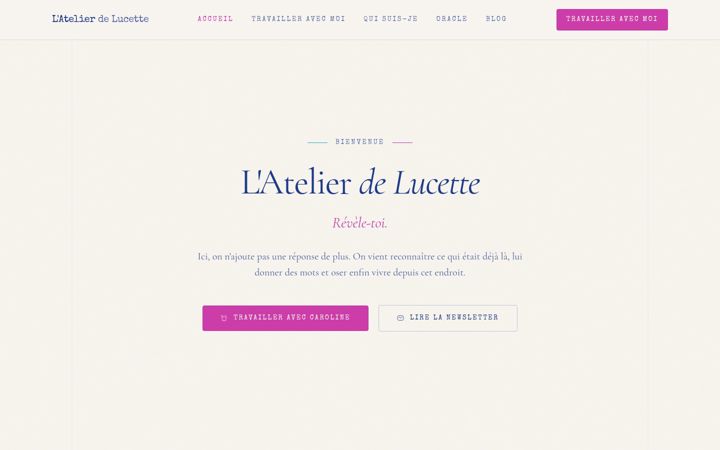 Screenshot of carolineverdier.com