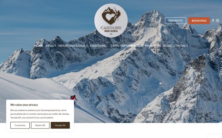 Screenshot of carolinewaregeorge.com