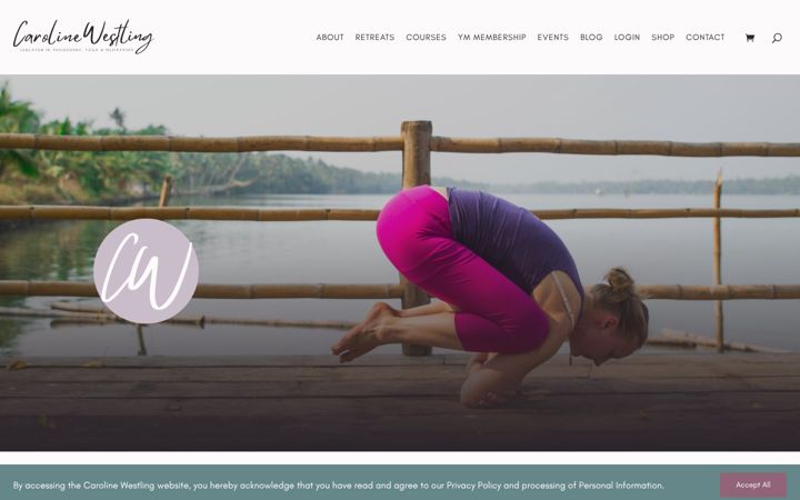 Screenshot of carolinewestling.com