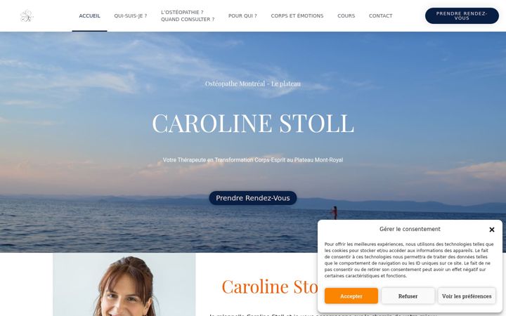 Screenshot of carolinosteo.com