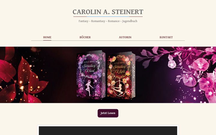 Ekrano kopija carolinsteinert.de