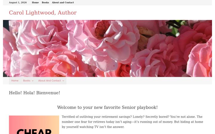 Screenshot of carollightwood.com