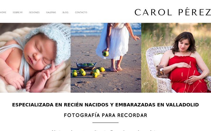 Screenshot of carolperezfotografia.com