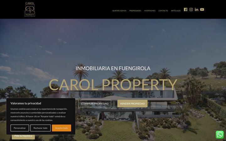 Screenshot of carolproperty.com