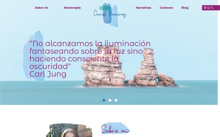 Screenshot of carolramirezarteterapia.es