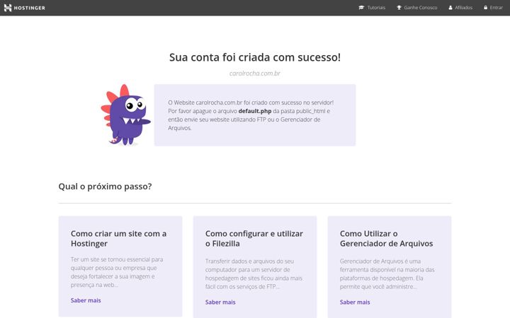 Screenshot of carolrocha.com.br