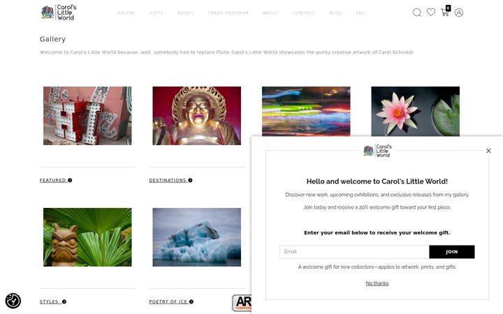 Screenshot of carolslittleworld.com