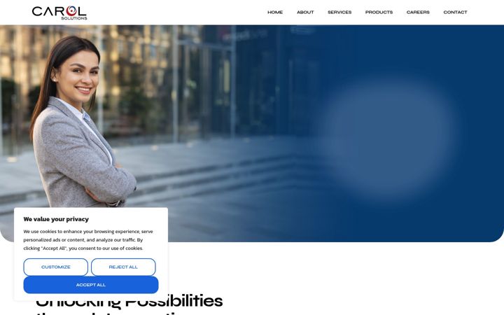 Screenshot of carolsolutions.com