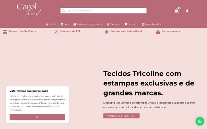 Screenshot of carolteruel.com.br