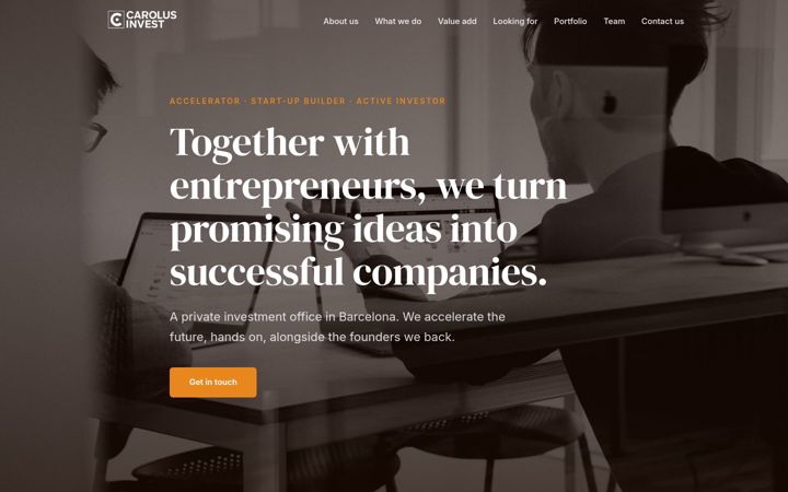 Screenshot of carolusinvest.com