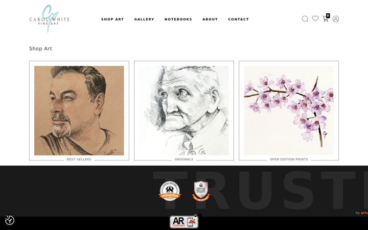 Screenshot of carolwhite.ca
