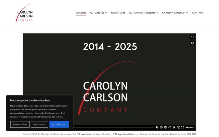 Screenshot of carolyncarlson.fr