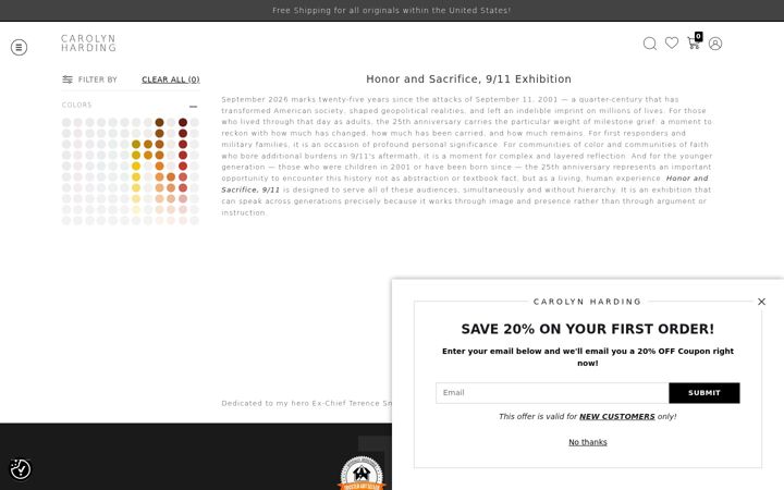 Screenshot of carolynhardingart.com