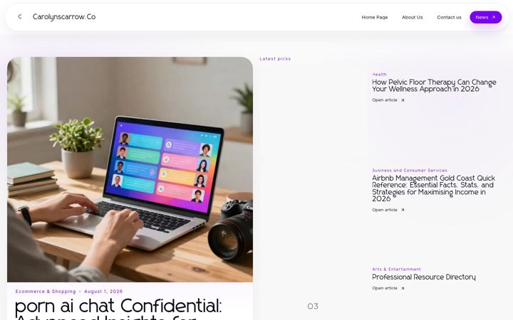 Screenshot of carolynscarrow.co.uk