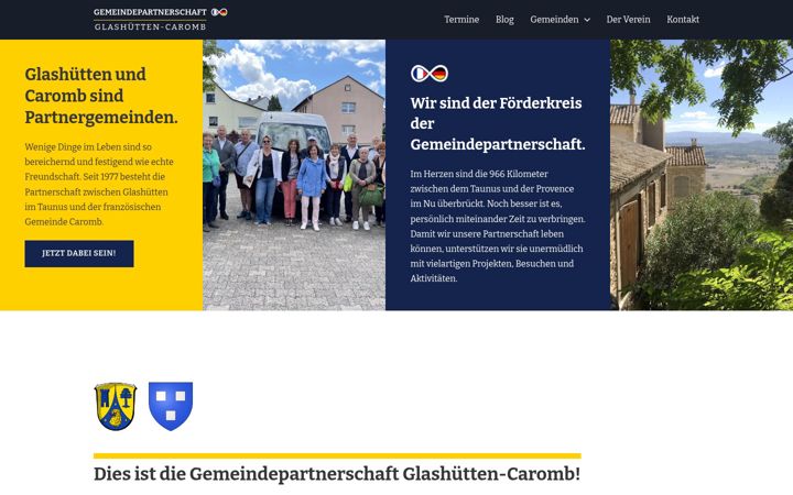 Screenshot of caromb-glashuetten.eu