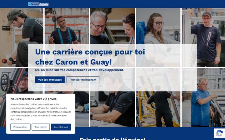 Screenshot of caronetguay-carriere.com
