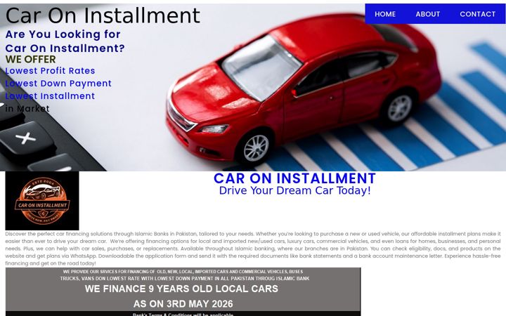 Screenshot of caroninstallment.com