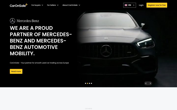Screenshot of caronsale.com