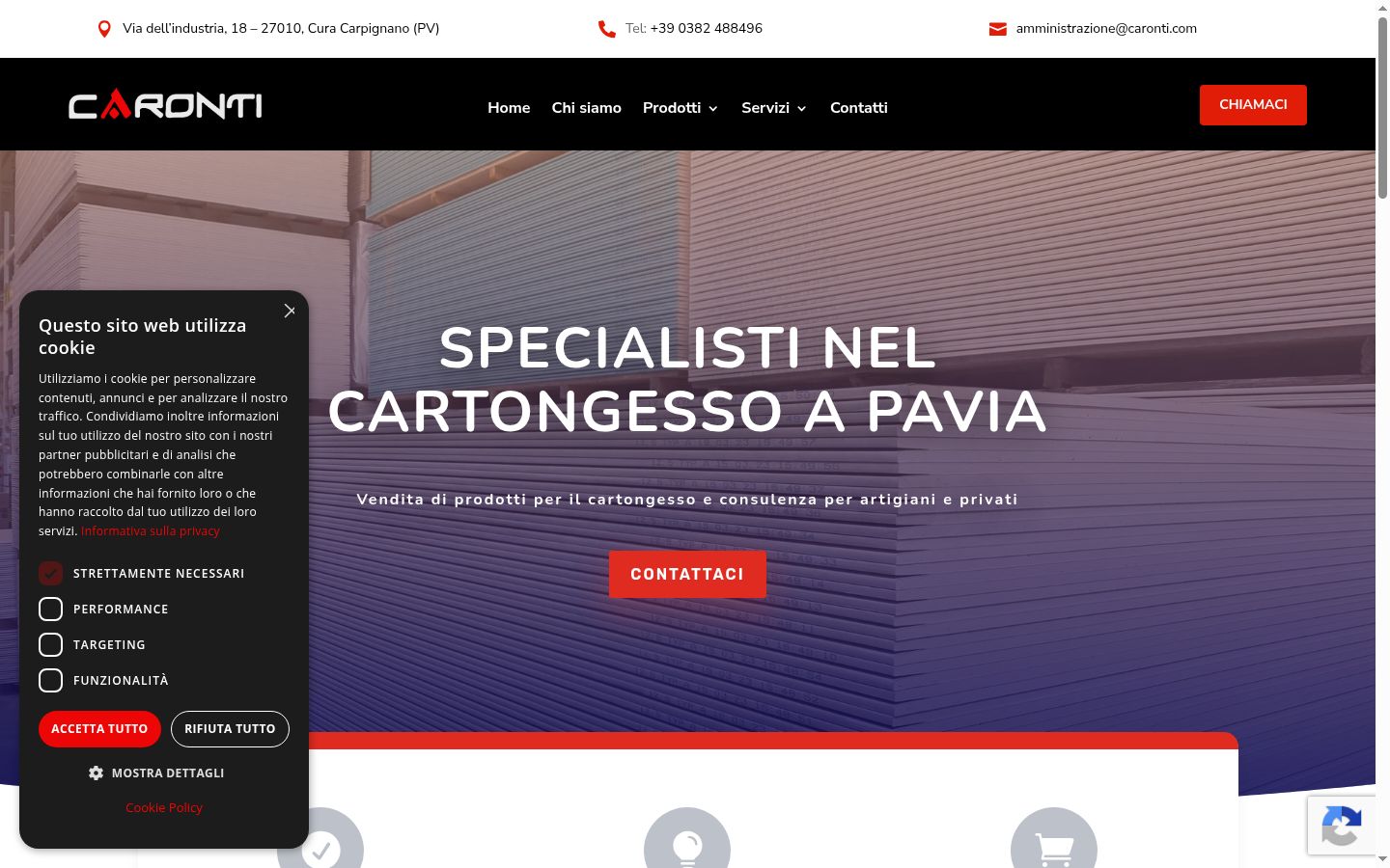 Captura de ecrã do banner de consentimento apresentado antes de qualquer interação