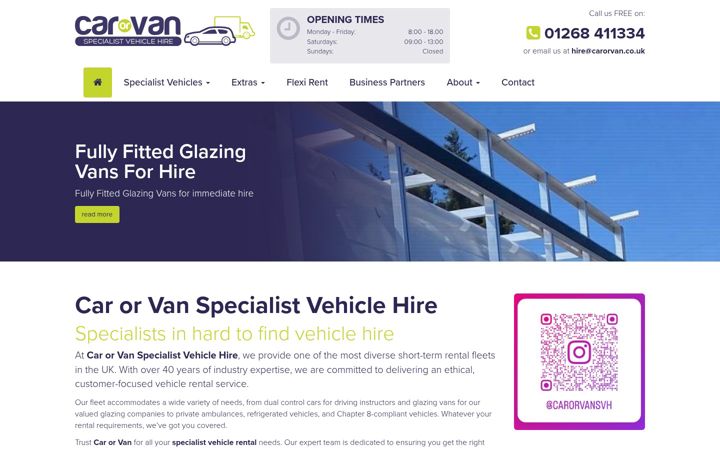 Screenshot of carorvan.co.uk
