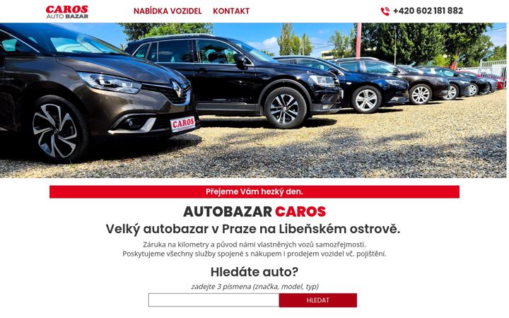 Screenshot of caros.cz