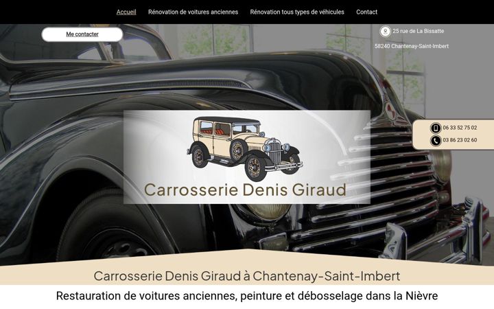 Screenshot of carosseriegiraud.fr
