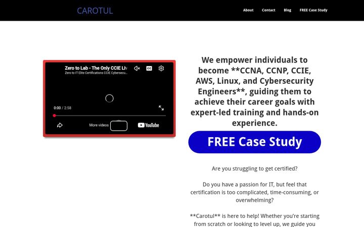 Screenshot of carotul.com