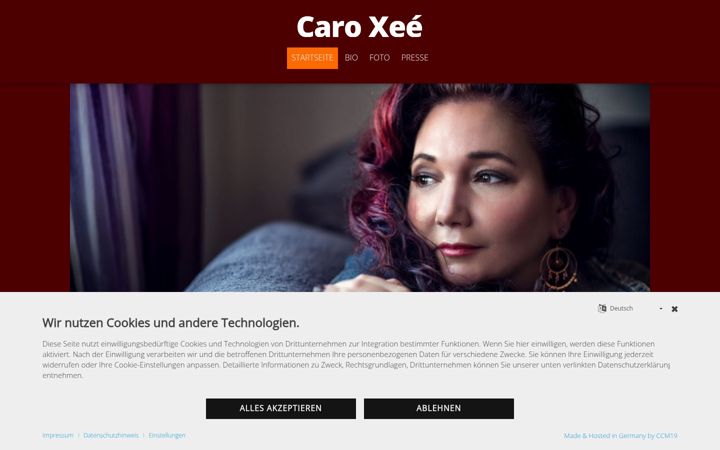 Screenshot of caroxee.de