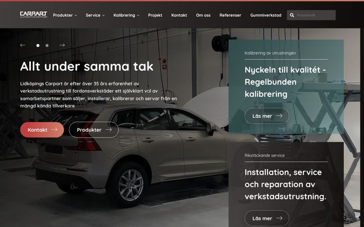Screenshot of carpart.se