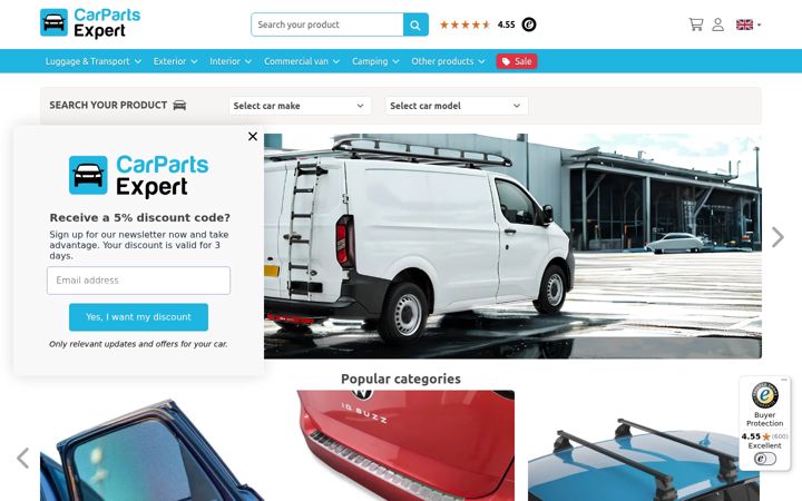 Screenshot of carparts-expert.com